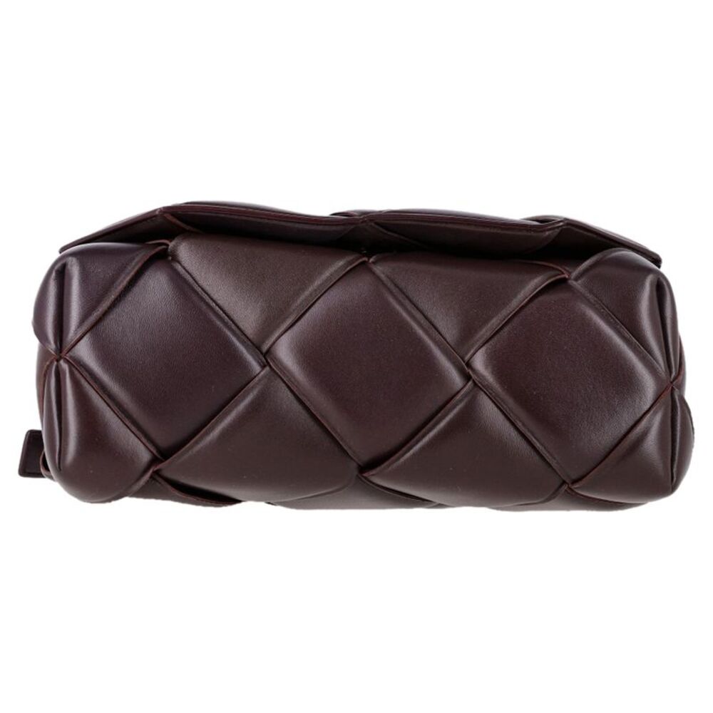 Bottega Veneta Maxi Intrecciato Padded Top Handle Bag in Burgundy Leather - Picture 4 of 8